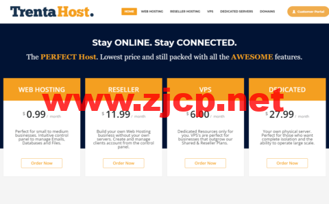 TrentaHost：美国高防服务器，波特兰机房，E3-12**/32G内存/500G硬盘/10TB流量/100Mbps带宽，.99/月，9.88/年，免费20Gbps DDOS防护