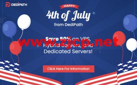DediPath：七月促销，全场VPS/HybridServers主机5折，月付1.75美元起，可选洛杉矶/圣何塞等多机房