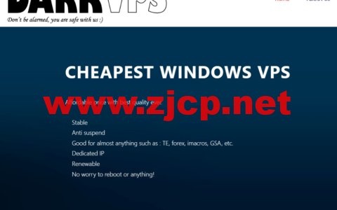 DarkVPS：便宜windows vps，加拿大机房，1核/1GB内存/30GB SSD硬盘/不限流量/100Mbps带宽，$4/月起