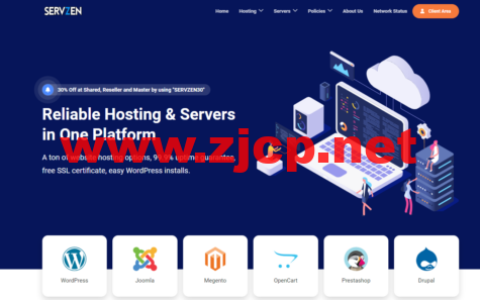 Servzen：法国vps，1核/2G内存/30GB SSD硬盘/10TB流量/1Gbps带宽，$3.5/月起