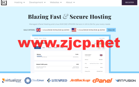 Kuroit：便宜美国vps，洛杉矶机房，1核/2GB内存/15GB NVMe硬盘/1TB流量/1Gbps带宽，£2/月