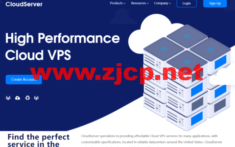 CloudServer：美国纽约10Gbps大带宽VPS促销，1核/4G内存/30GB NVMe硬盘/5TB流量/10Gbps带宽，$12/季起，可免费安装Windows