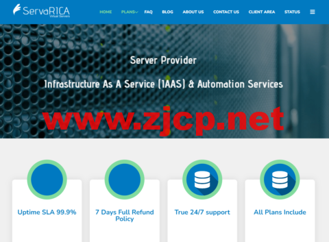 ServaRICA：加拿大无限存储VPS，4核/3G内存/初始2TB硬盘，每日增长3GB/1Gbps@6TB或100Mbps不限，/月起