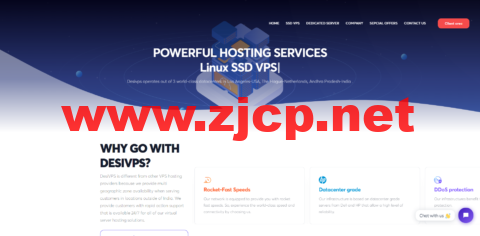 DesiVPS：美国G口不限流量vps，1核/2G内存/30G SSD硬盘/不限流量/1Gbps带宽，年付仅需要.9，可免费换1次IP