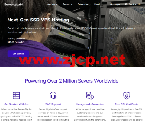 Servergigabit：马来西亚kvm vps，1核/1G内存/20G硬盘/不限流量/100Mbps带宽，.59/月起，可选windows