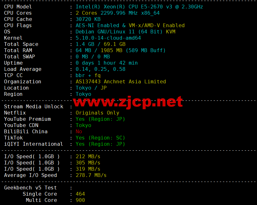 DiyVM：日本vps，2核/2G内存/50G硬盘/不限流量/5Mbps带宽，月付50元起，简单测评