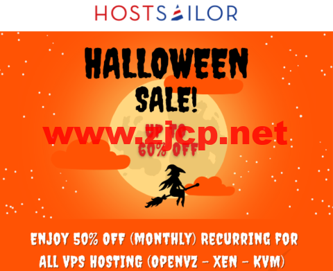 #万圣节优惠#HostSailor：全场vps，月付5折，年付4折，低至<img fetchpriority=