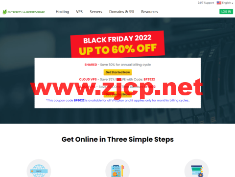 #黑五#Greenwebpage：1核/1GB内存/20GB SSD硬盘/1TB流量/1Gbps端口，€29.94/年，可选香港/洛杉矶/欧洲等机房