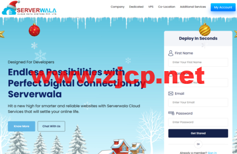 Serverwala：国外VPS，全球40多个机房即时部署，包括美国/中国/香港/韩国/日本等，月付10美元起