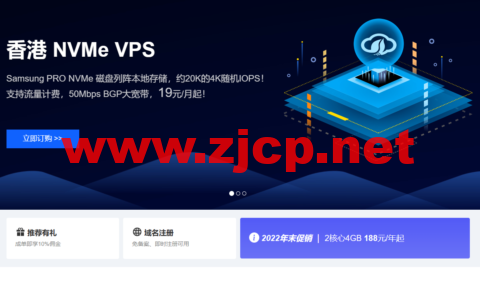 #2022年终狂欢#野草云：香港vps，4核/10G/30G NVMe/800G流量/100Mbps/带宽，年付￥213.48