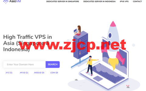 #年终促销#AsiaVM：ipv6 vps，7.5折优惠，1核/1GB内存/10GB硬盘/2TB流量/1Gbps带宽，$1/月起