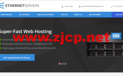 EtherNetservers：美国vps，1核/1G内存/40G硬盘/1TB流量/1Gbps带宽，$14.95/年，支持支付宝/PayPal，可选洛杉矶/新泽西机房