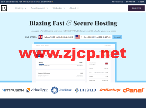 kuroit：美国便宜vps，1核/1G/10G SSD/1T流量/1Gbps带宽，£12/年，新加坡vps，£30/年