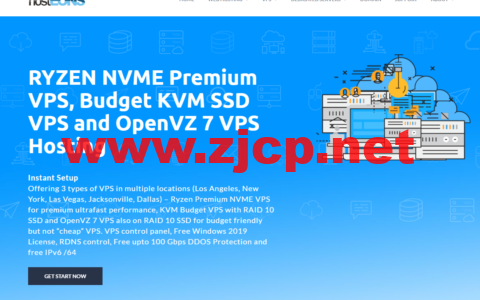 Hosteons：美国OpenVZ VPS降价促销，可选洛杉矶、纽约或拉斯维加斯，免费100Gbps高防，$16/年起