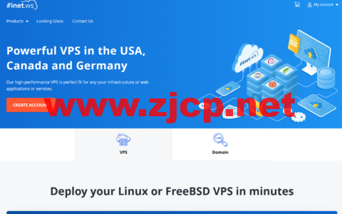 inetWS：美国便宜vps，1核/2GB/30G SSD/100M不限流量，$2/月，可选西雅图/凤凰城/芝加哥等7机房