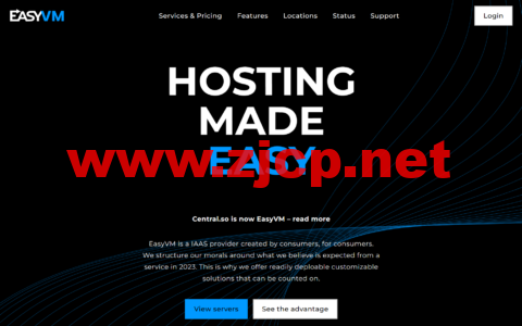 EasyVM：4周年庆，美国VPS限时优惠，4核4G内存44GB SSD，1Gbps@4TB流量，2年付44美元