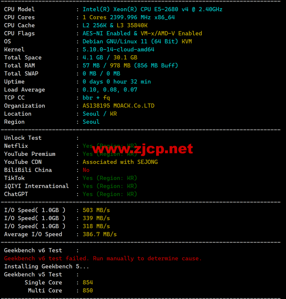 莱卡云：韩国CN2线路vps，50元/月起，原生ip，支持ChatGPT/tiktok，附简单测评