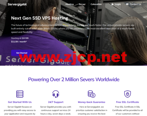 Server Gigabit：马来西亚vps，1核/1G内存/20GB硬盘/不限流量/100Mbps带宽，.59/月起，支持windows