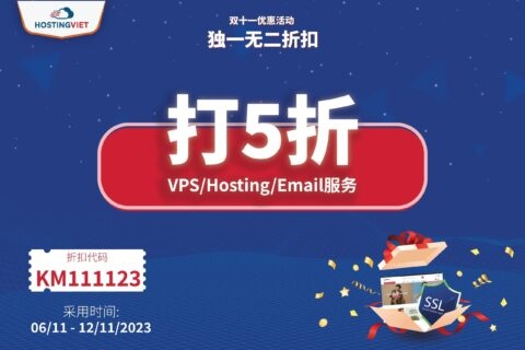 #11.11#HostingViet：越南VPS年付6折，1核/2GB/20G SSD/无限流量/1Gbps带宽，193元/年起