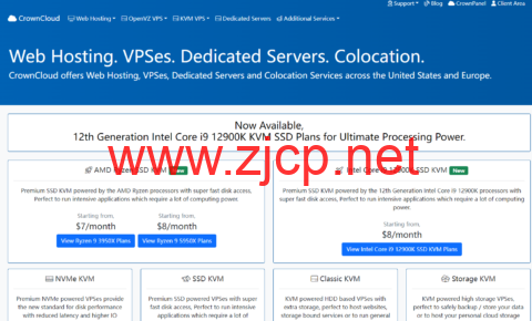 CrownCloud：便宜vps，4核/2GB/30GB/2TB@1Gbps带宽，/月，可选洛杉矶/迈阿密/亚特兰大/荷兰机房
