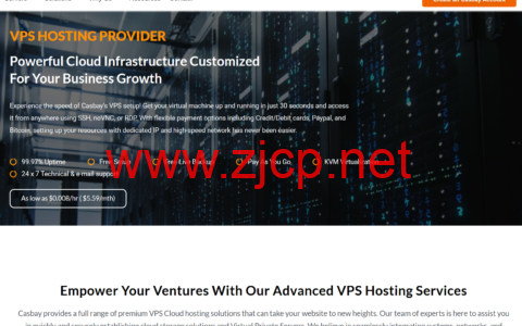 Casbay：马来西亚ISP住宅IP/原生IP vps，3核/3GB内存/60GB/不限流量/100Mbps端口，$18/月