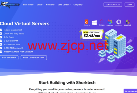 Sharktech：国外高防VPS，.7/年起，可选洛杉矶/拉斯维加斯/芝加哥/丹佛/荷兰机房