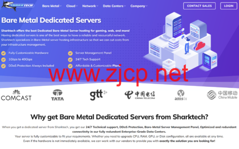 Sharktech：高防服务器，AMD EPYC 7702P/256GB/2TB NVMe/10Gbps不限流量，$599/月