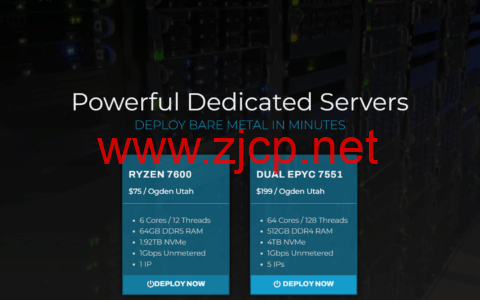 GorillaServers：犹他州独服，E3-1270Lv4/32GB/960GB SSD/1Gbps不限流量，$29/月