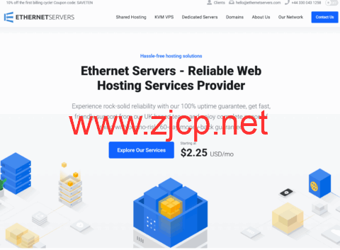EtherNetservers：AMD EPYC@1核/1GB/55G SSD/2TB@10Gbps带宽，